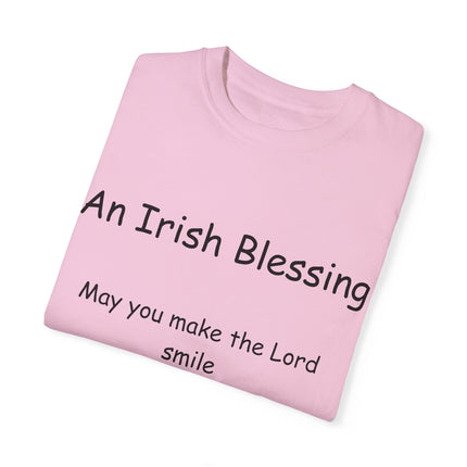 Irish Blessing Tee | Graceful Quote on Soft Garment-Dyed Cotton