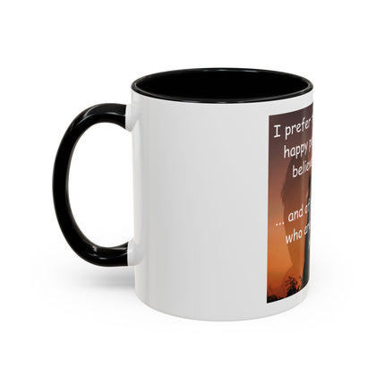 Magic & Happiness Quote Coffee Mug – "I prefer the company of happy people who are believers in magic"
