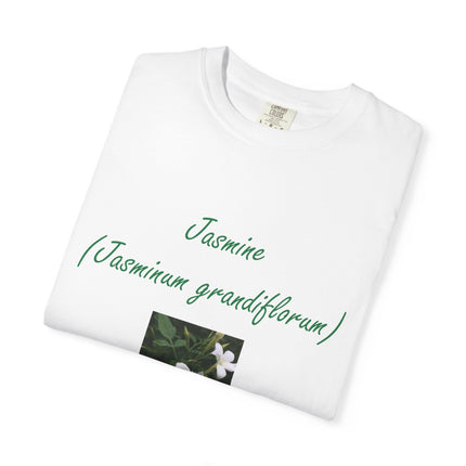Jasmine Flower Unisex Garment-Dyed T-Shirt - The King of Flowers Design