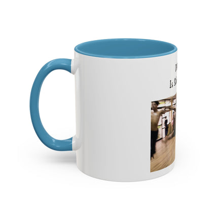 Dancing Is Silent Poetry Accent Coffee Mug — Inspirational Dance Quote Mug