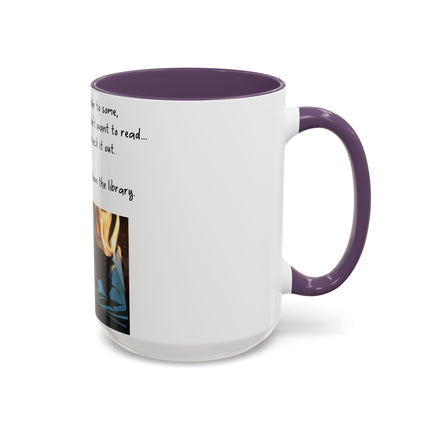 Inspirational Reading Mug – 15oz Ceramic | Burning Book Graphic