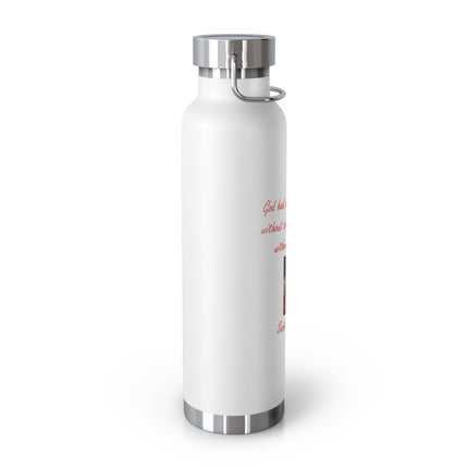 Saint Augustine Inspirational Vacuum Insulated Bottle - 22oz Travel Mug with Quote