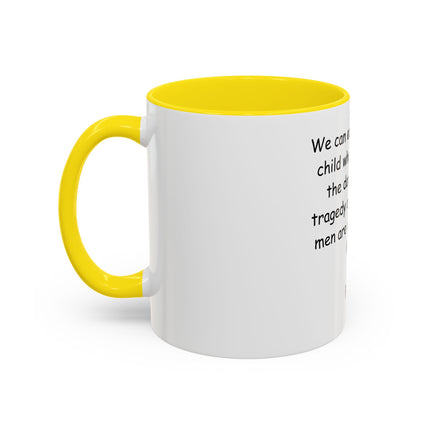 Plato Quote Accent Coffee Mug - "Afraid of the Light" Philosophical Ceramic Mug