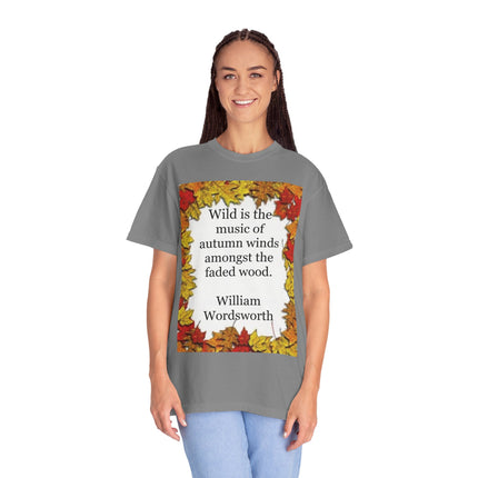 Wordsworth Autumn Quote T-Shirt