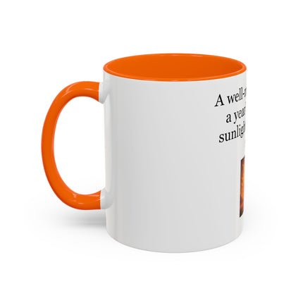 Cider Lover Accent Coffee Mug – "A well-made cider is a year’s worth of sunlight in a single sip" (11/15 oz)