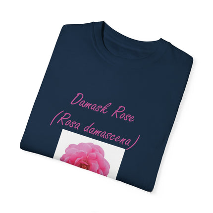 Damask Rose Unisex T-shirt - The Queen of Flowers Design