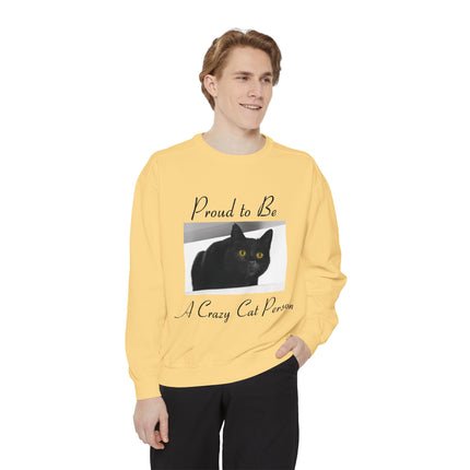 Proud to Be a Crazy Cat Person Sweatshirt – Cozy Unisex Gift