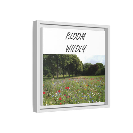 Bloom Wildly Framed Canvas Print — Wildflower Meadow Wall Art