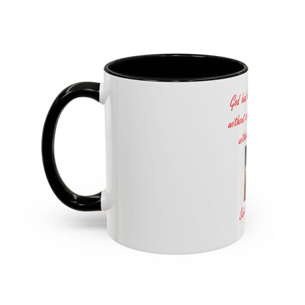 St. Augustine Quote Crucifixion Coffee Mug — “God had one Son on earth without sin, but never one without suffering.” (11/15 oz)