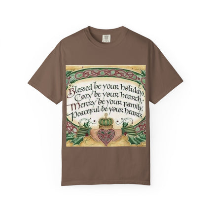 Blessed Be Your Holiday Unisex Garment-Dyed T-Shirt