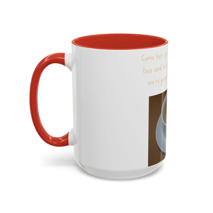 Funny Tea Mug – “Lie to Me” Motivational Accent Ceramic – 15oz