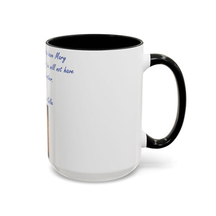 Saint Kolbe Accent Mug – 15oz Ceramic Cup for Marian Devotion