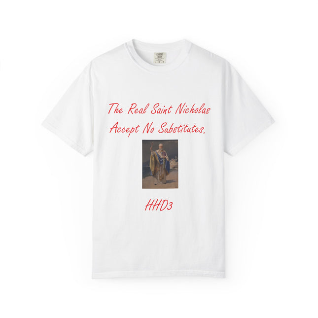 Unisex Garment-Dyed T-shirt - The Real Saint Nicholas Design