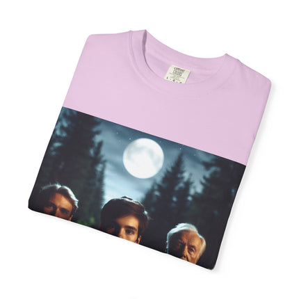 Wiccan God Trio Moonlit Forest T-Shirt — Youth, Father, Sage