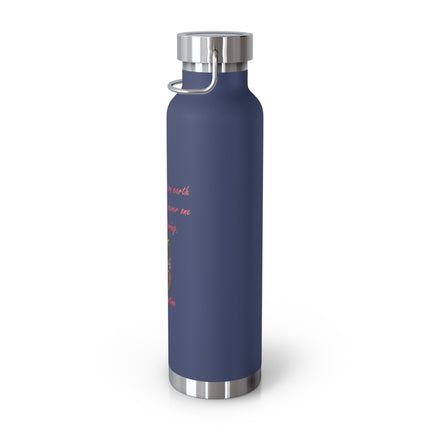 Saint Augustine Inspirational Vacuum Insulated Bottle - 22oz Travel Mug with Quote