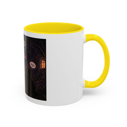 Halloween Ghost Coffee Mug — “Boo is just hello in ghost language” Accent Mug