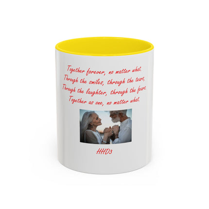 Accent Coffee Mug — 'Together Forever' Romantic Photo Mug (11/15oz)