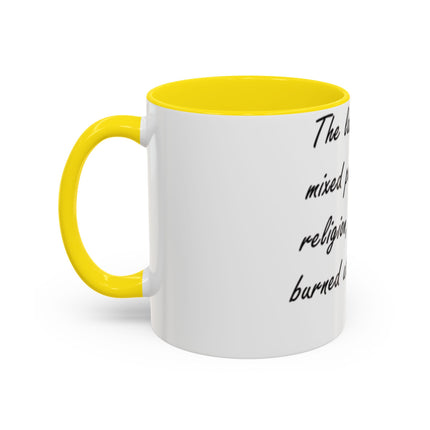Politics & Religion Accent Mug – 11oz – Bold Conversation Starter