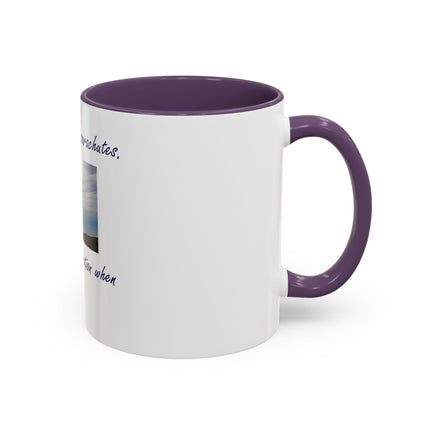 Parachute Minds Coffee Mug — "Minds are like parachutes. They only function when open."