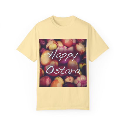 Ostara Celebration Tee – Unisex Garment-Dyed Shirt with Egg Motif