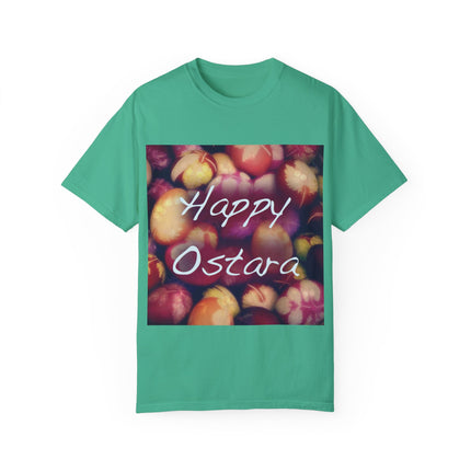 Ostara Celebration Tee – Unisex Garment-Dyed Shirt with Egg Motif