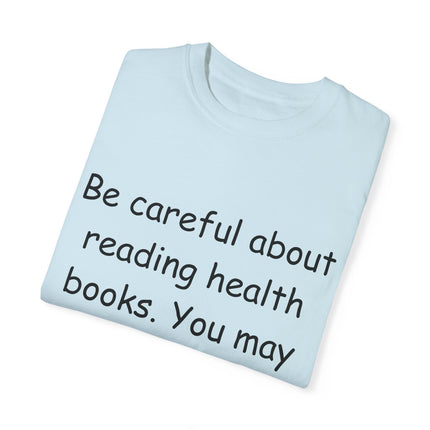 Mark Twain Health Books Tee – Unisex Garment-Dyed Literary Shirt