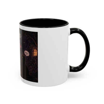 Halloween Ghost Coffee Mug — “Boo is just hello in ghost language” Accent Mug