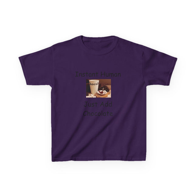 Instant Human Kids Tee – Funny Chocolate Shirt for Sweet Personalities
