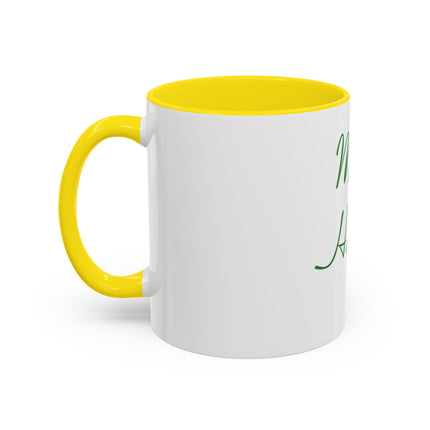 Magick Happens Coffee Mug — Witchy Green Script Accent Mug (11/15oz)