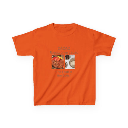 Cacao Kids Cotton Tee – “Food of the Gods” Graphic Shirt