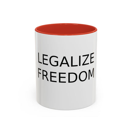 Legalize Freedom Mug – 11oz Accent Ceramic Cup for Bold Mornings