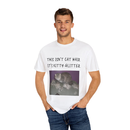 Kitty Glitter T-Shirt – Unisex Cat Lover Tee with Playful Quote