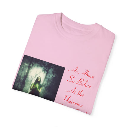 Mystic Quote T-Shirt – “As Above So Below” Graphic Tee (Unisex)