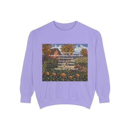 Samhain Sweatshirt – Cozy Unisex Pullover with Pumpkin Spice Wit