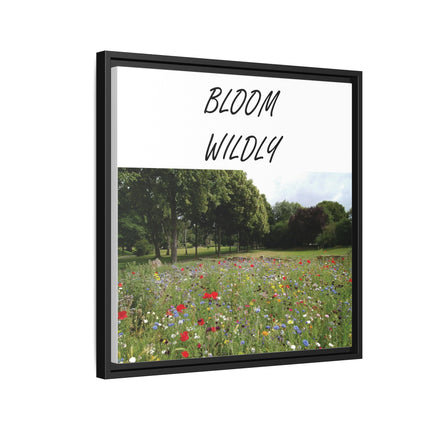 Bloom Wildly Framed Canvas Print — Wildflower Meadow Wall Art