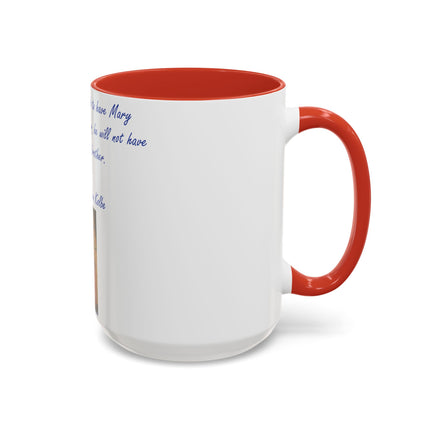 Saint Kolbe Accent Mug – 15oz Ceramic Cup for Marian Devotion