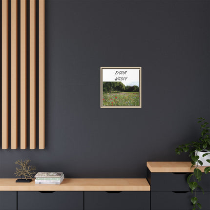 Bloom Wildly Framed Canvas Print — Wildflower Meadow Wall Art