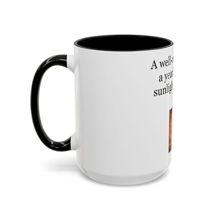 Cider Lover Accent Coffee Mug – "A well-made cider is a year’s worth of sunlight in a single sip" (11/15 oz)