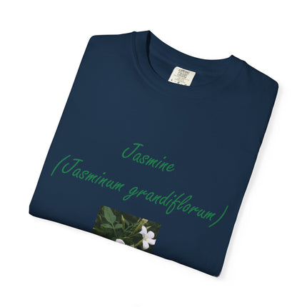 Jasmine Flower Unisex Garment-Dyed T-Shirt - The King of Flowers Design