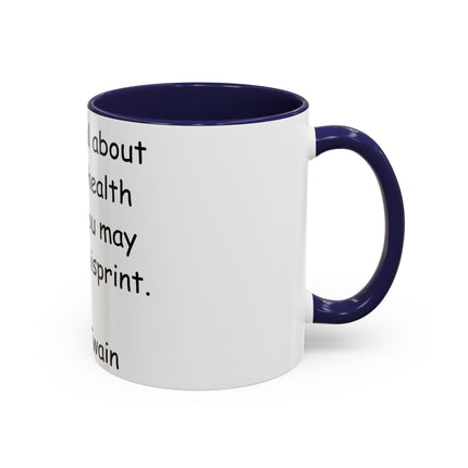 Mark Twain Quote Mug – 11oz Accent Cup for Bookish Mischief