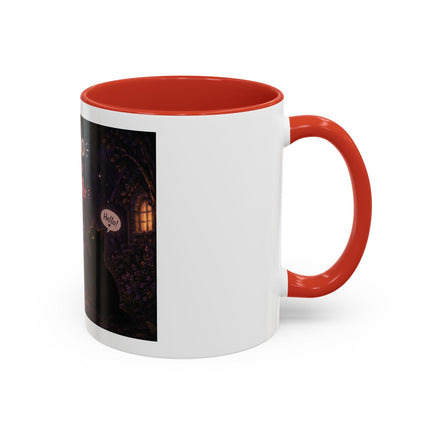 Halloween Ghost Coffee Mug — “Boo is just hello in ghost language” Accent Mug