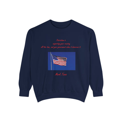 Patriotic Quote Sweatshirt for American Pride