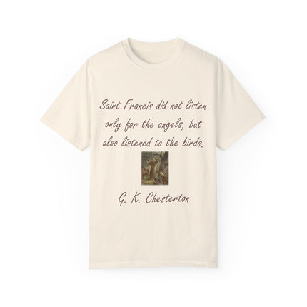 Spiritual Tee – Honoring Saint Francis – Eco-Friendly Unisex