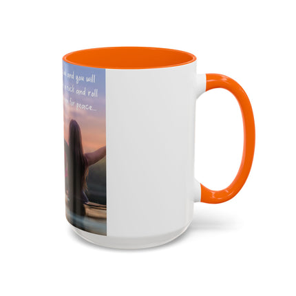 Ageless Hippie Soul Mug | 15oz Accent Cup with Peaceful Watercolor