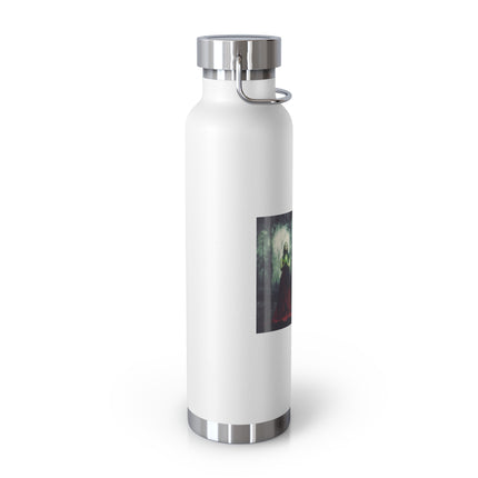 Inspirational Copper Insulated Water Bottle - 22oz, Motivational Quote Design