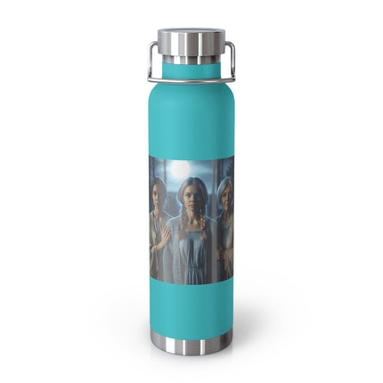 Maiden Mother Crone Moonlight Water Bottle — 22oz Insulated Copper Vacuum