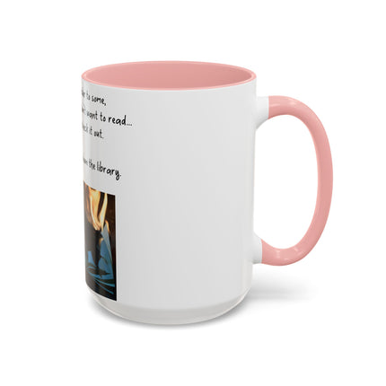 Inspirational Reading Mug – 15oz Ceramic | Burning Book Graphic