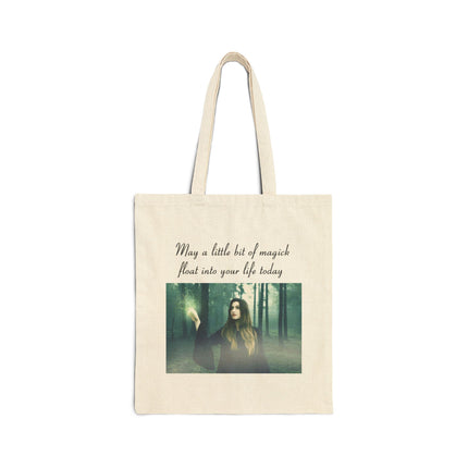 Tote Bag — 'May a little bit of magick float into your life today' Mystic Forest Canvas Tote