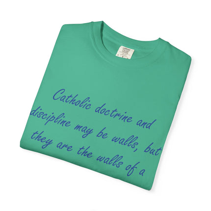 Inspirational Quote Unisex Garment-Dyed T-Shirt - G. K. Chesterton Design