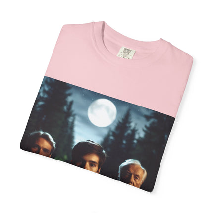 Wiccan God Trio Moonlit Forest T-Shirt — Youth, Father, Sage